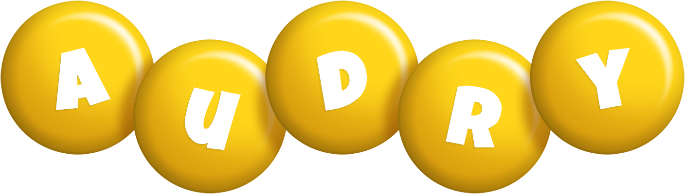Audry candy-yellow logo