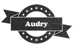 Audry grunge logo