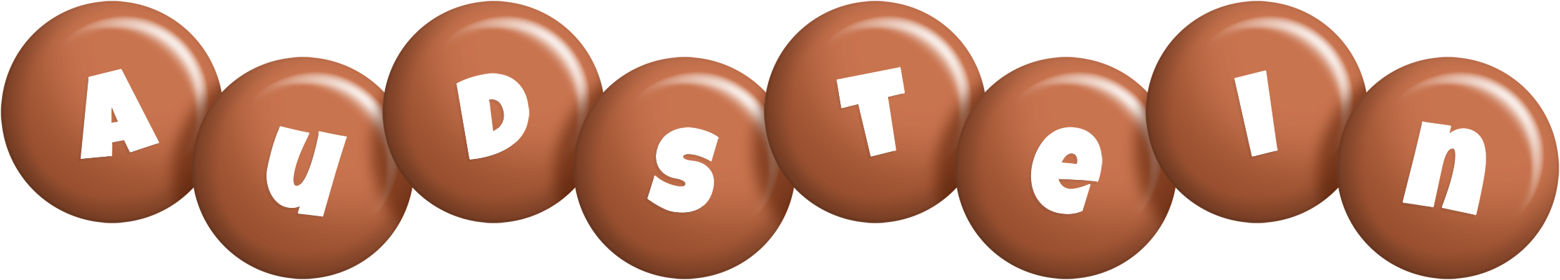 Audstein candy-brown logo