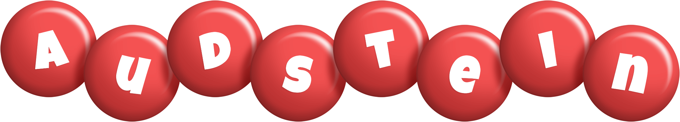 Audstein candy-red logo