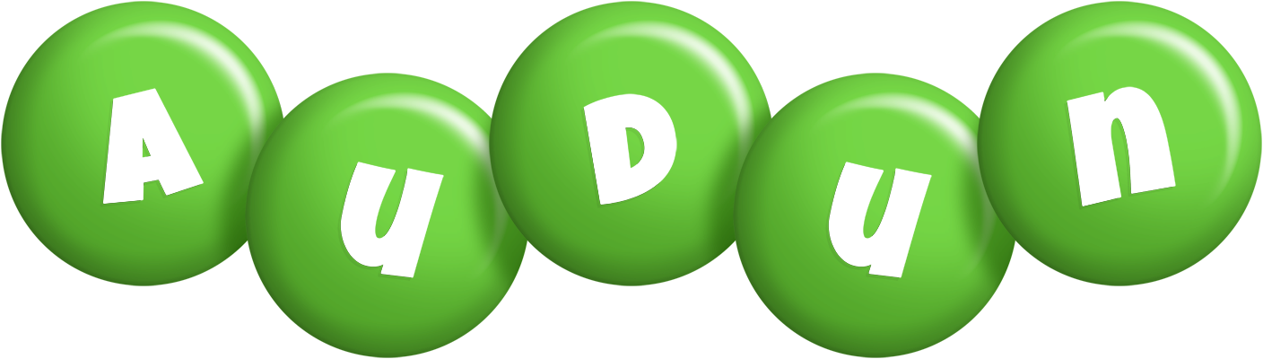 Audun candy-green logo