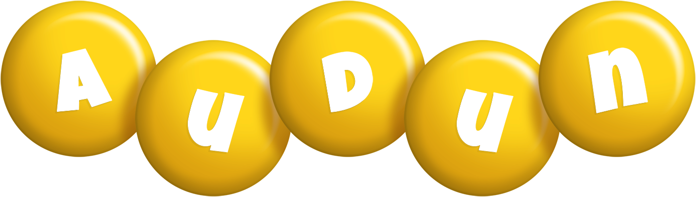 Audun candy-yellow logo
