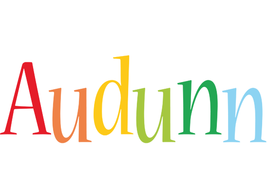 Audunn birthday logo