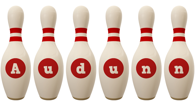 Audunn bowling-pin logo