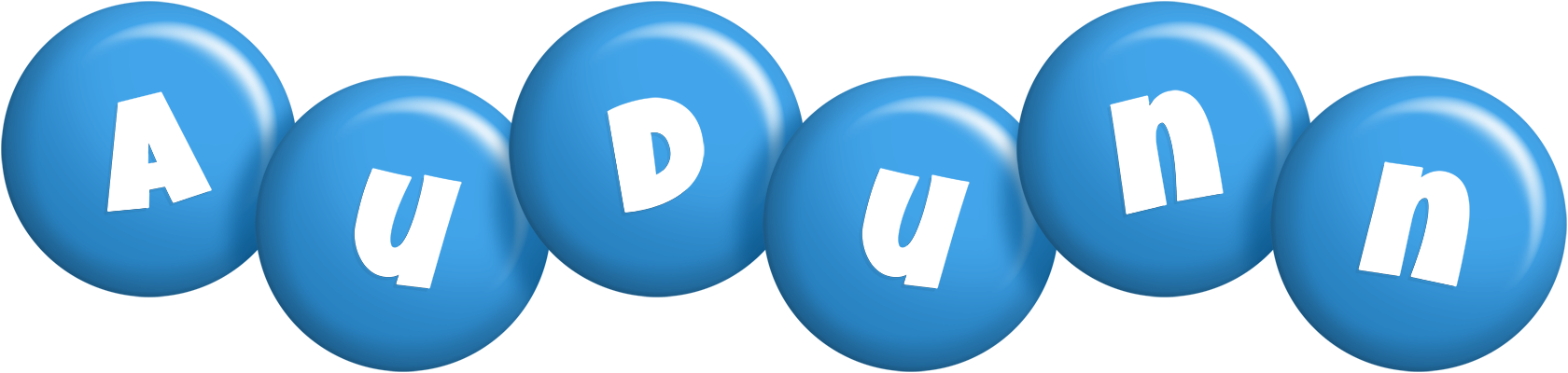 Audunn candy-blue logo