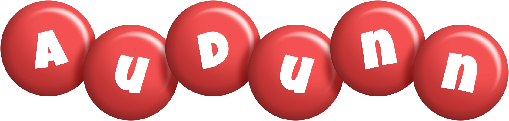 Audunn candy-red logo
