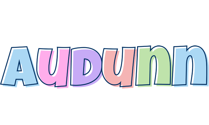 Audunn pastel logo