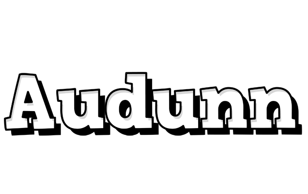 Audunn snowing logo