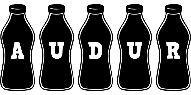Audur bottle logo