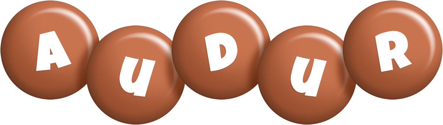 Audur candy-brown logo