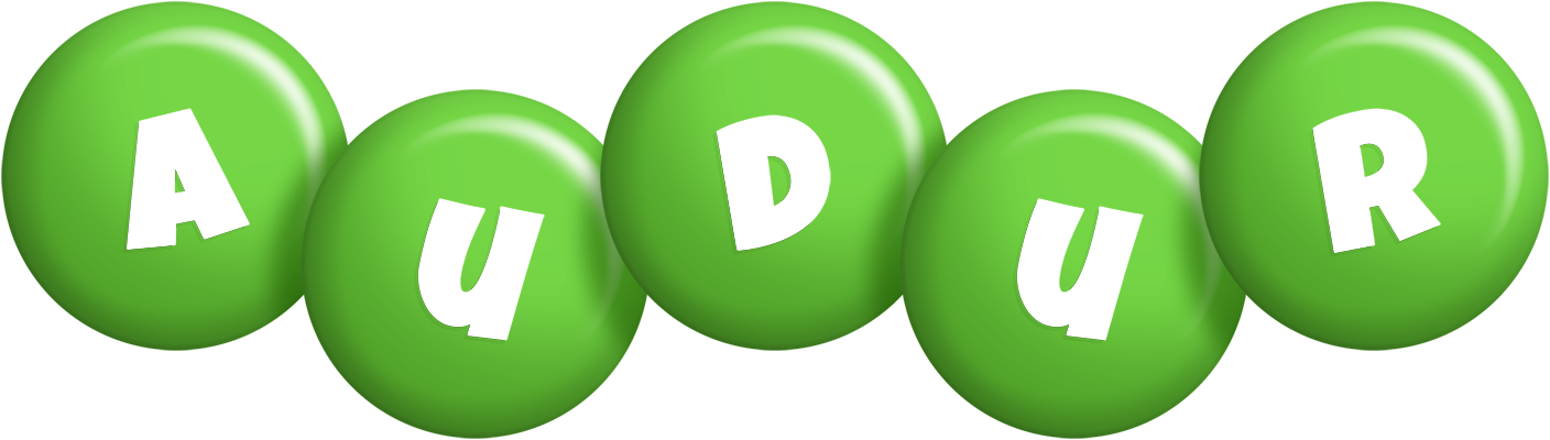 Audur candy-green logo