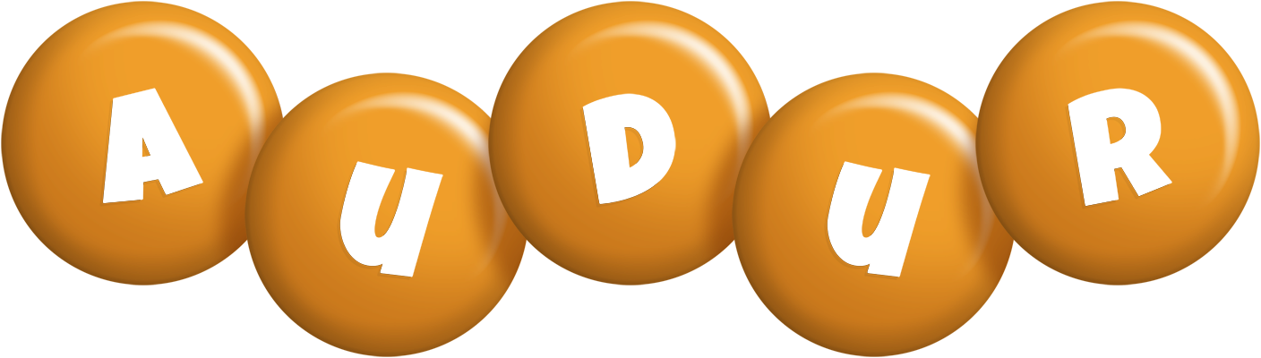 Audur candy-orange logo