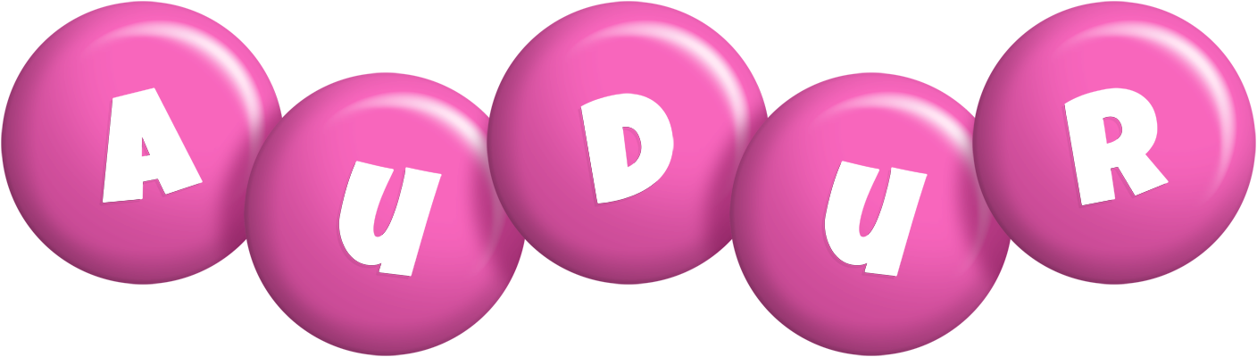 Audur candy-pink logo
