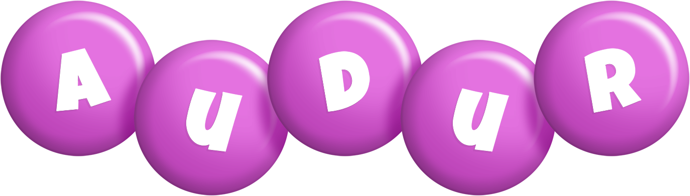 Audur candy-purple logo