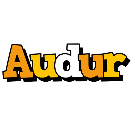Audur cartoon logo