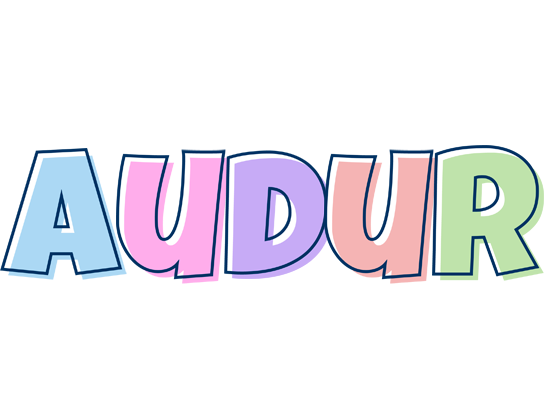 Audur pastel logo