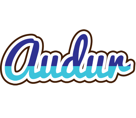 Audur raining logo