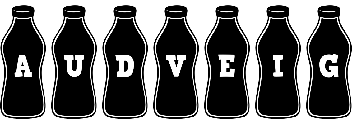 Audveig bottle logo