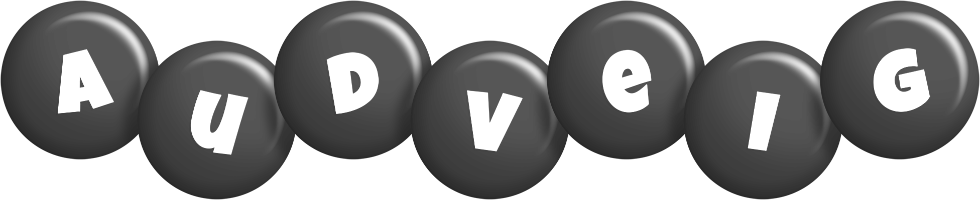 Audveig candy-black logo