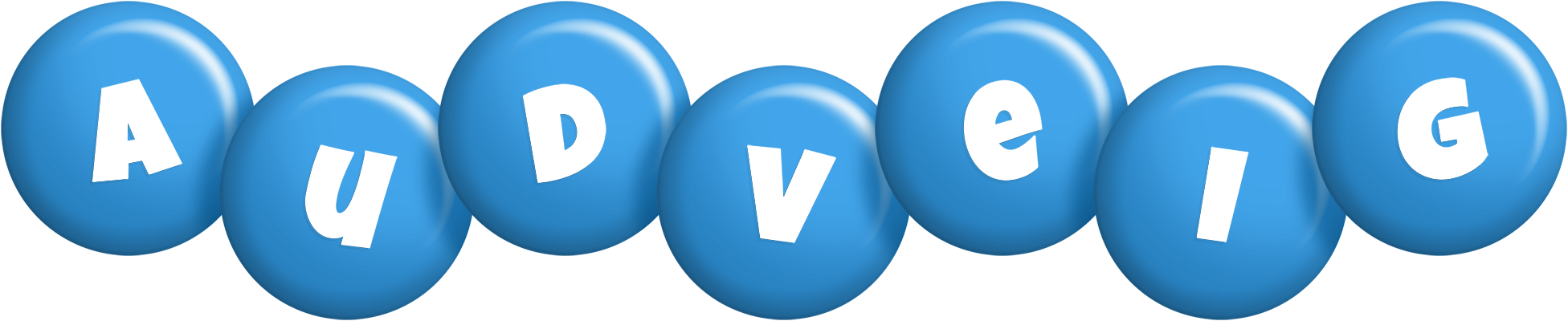 Audveig candy-blue logo