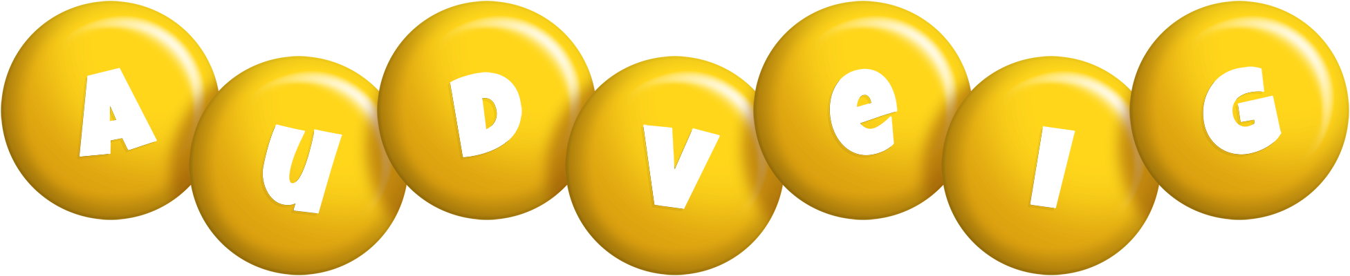 Audveig candy-yellow logo