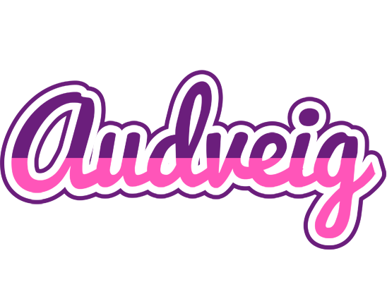 Audveig cheerful logo