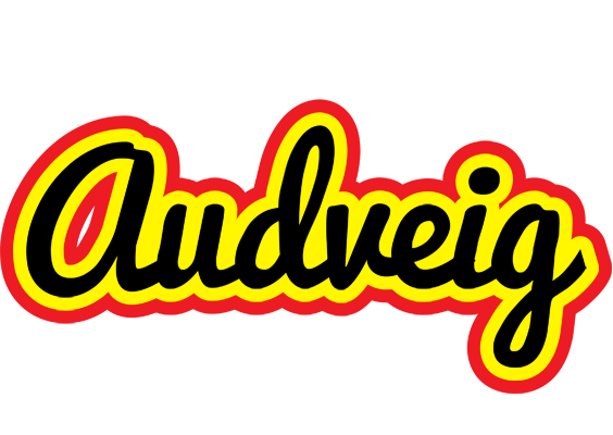 Audveig flaming logo