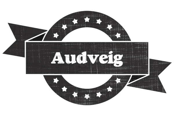 Audveig grunge logo