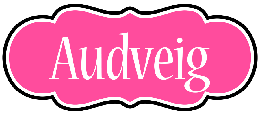 Audveig invitation logo