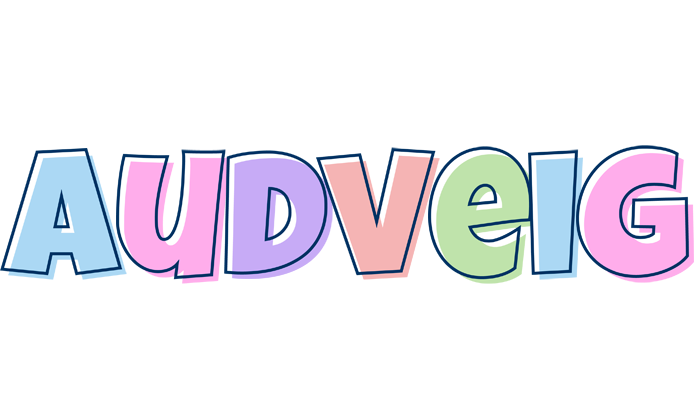 Audveig pastel logo