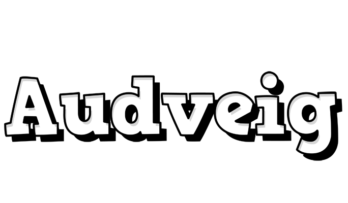 Audveig snowing logo