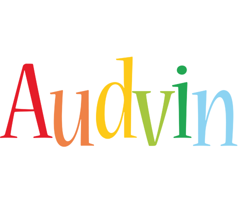 Audvin birthday logo