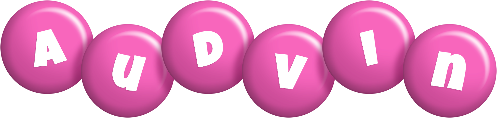 Audvin candy-pink logo