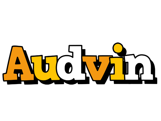 Audvin cartoon logo