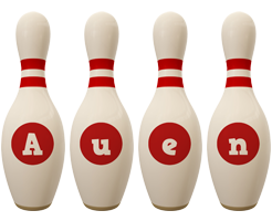 Auen bowling-pin logo