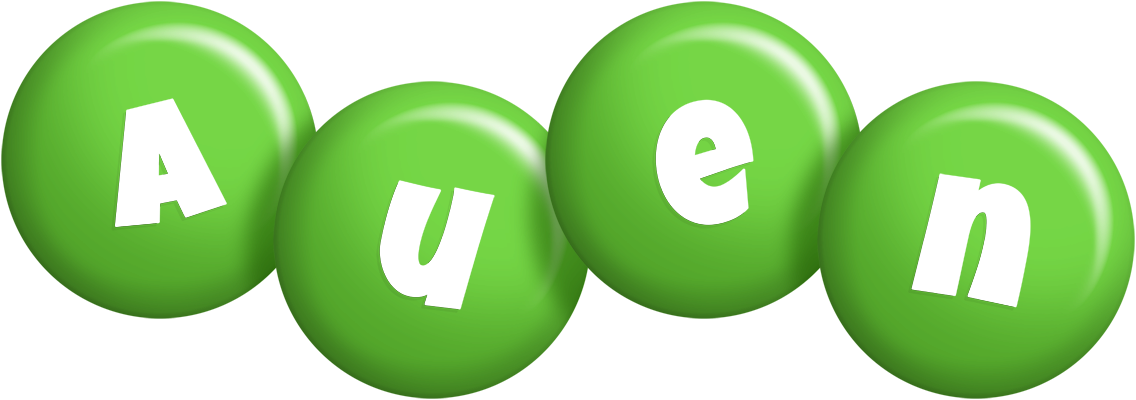 Auen candy-green logo