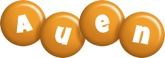 Auen candy-orange logo