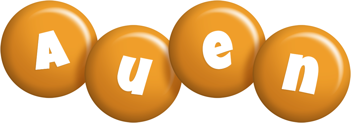 Auen candy-orange logo
