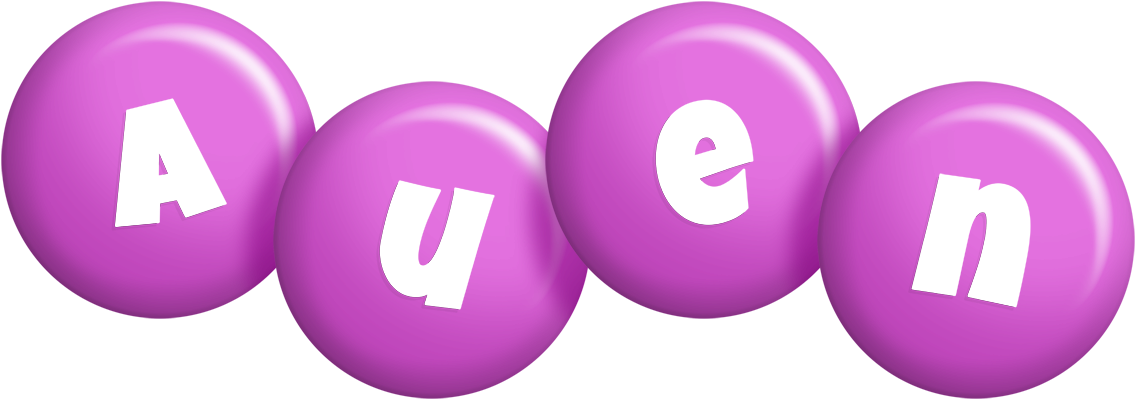 Auen candy-purple logo