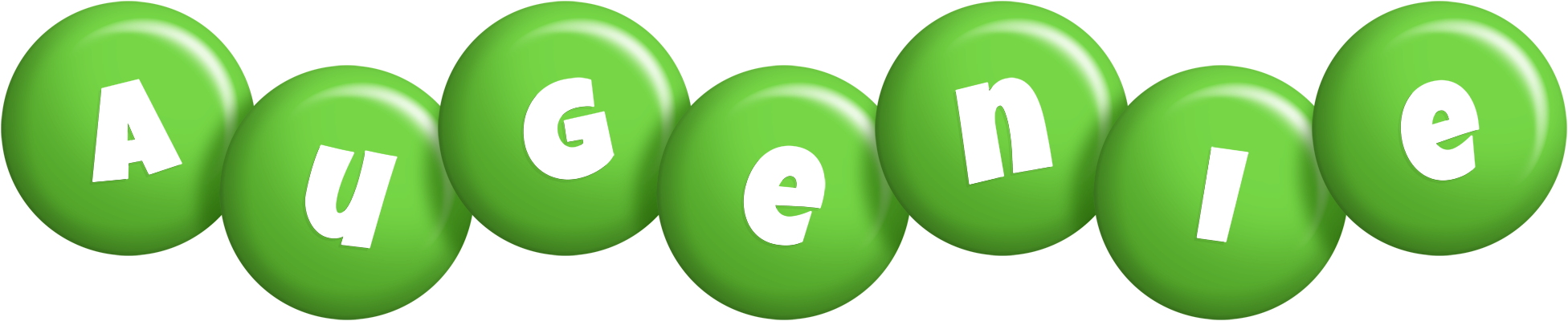 Augenie candy-green logo