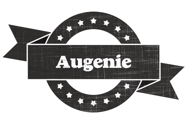 Augenie grunge logo