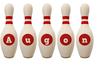 Augon bowling-pin logo