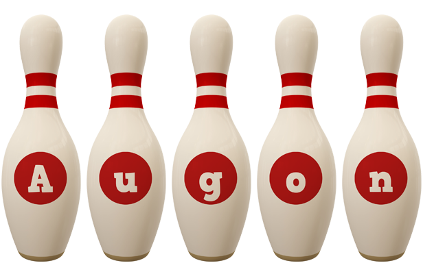 Augon bowling-pin logo