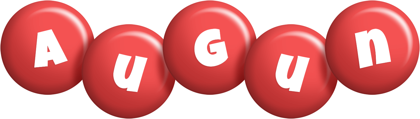 Augun candy-red logo