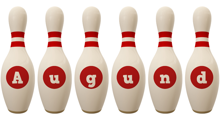 Augund bowling-pin logo