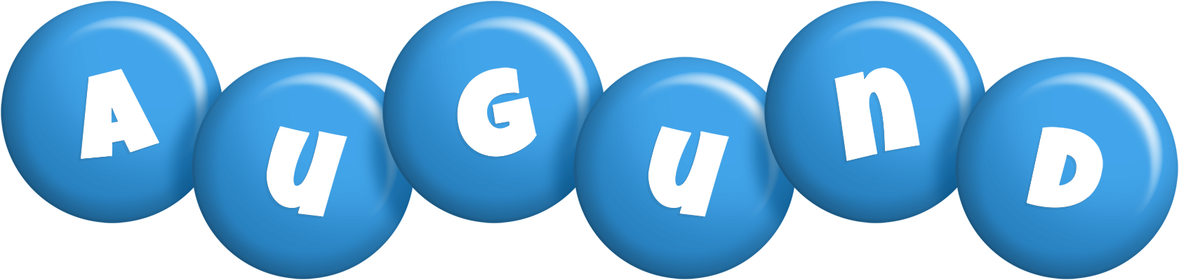 Augund candy-blue logo