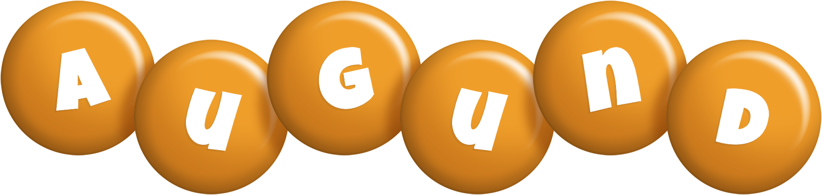 Augund candy-orange logo