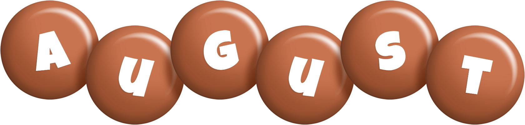 August candy-brown logo
