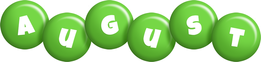 August candy-green logo