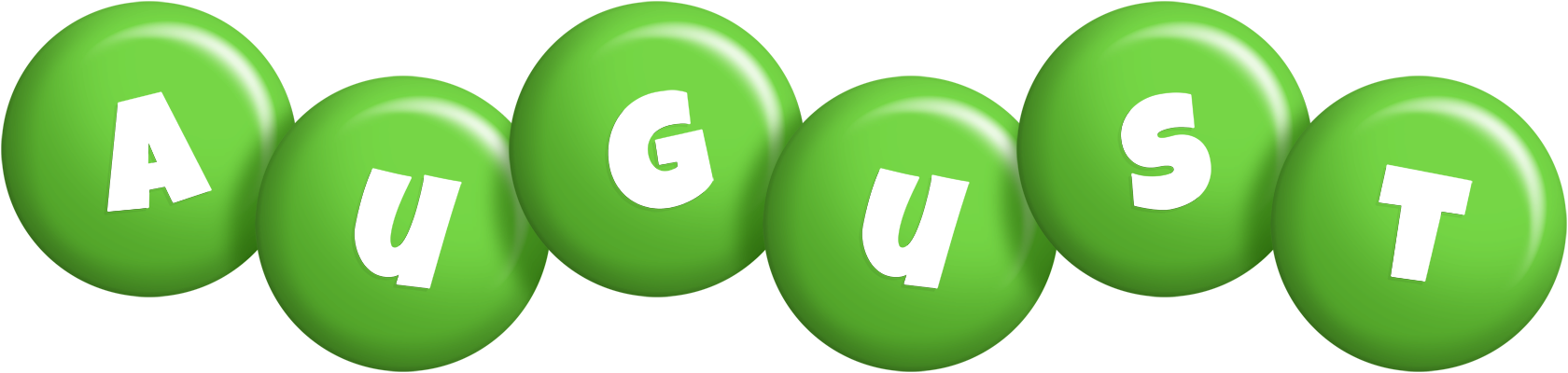 August candy-green logo
